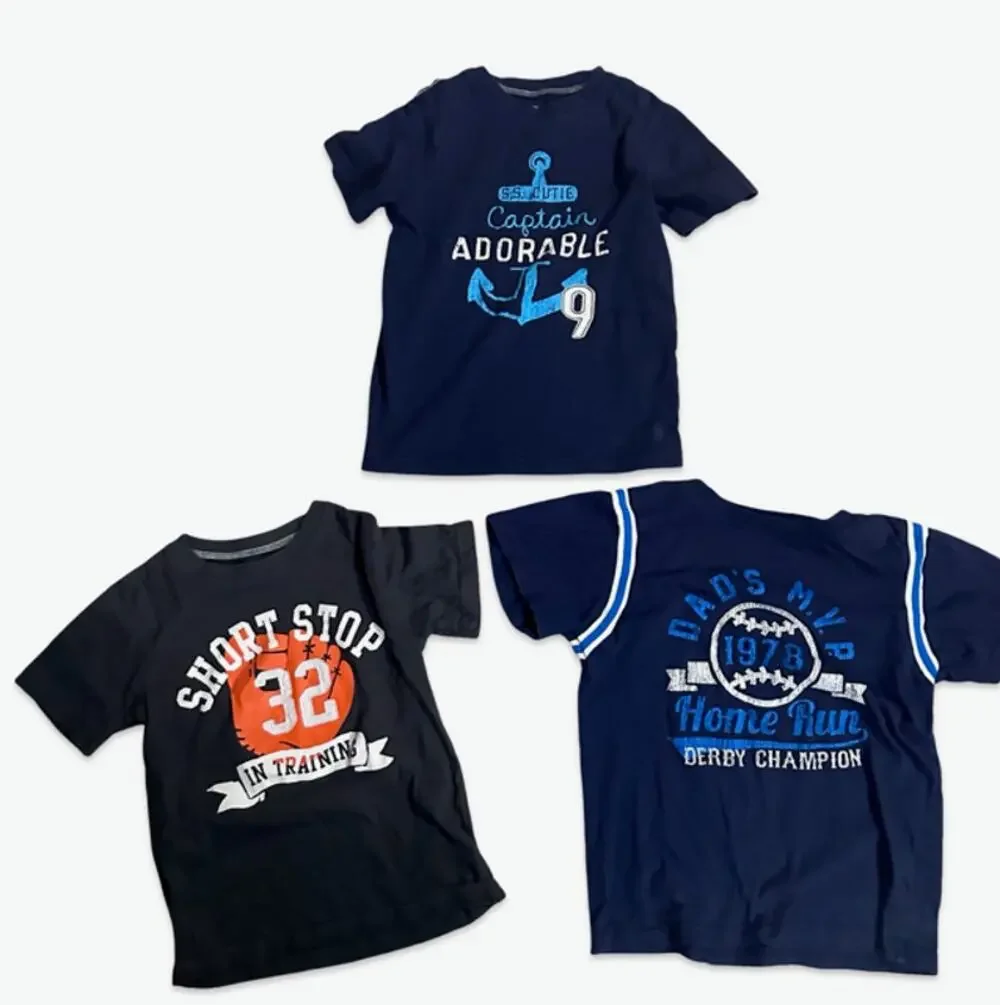 Carter's Boys T-Shirt Lot Size 5T 3 Pc Shirts
